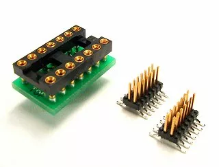 DIP to SOIC-14 Pin Conversion Adapter, 0.310" soic plugs