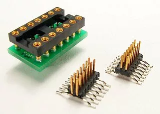 14 Pin DIP to SOIC, Precision Soldering and Prototyping Adapter
